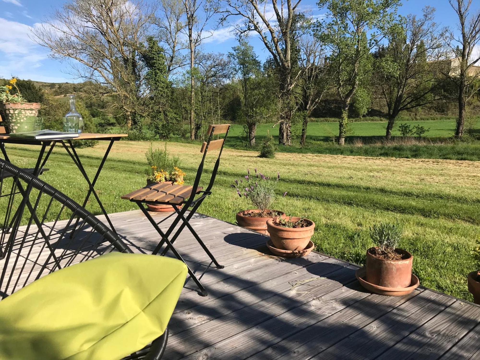 Ma caravane dans les collines Villeneuve-la-Comptal Extérieur photo